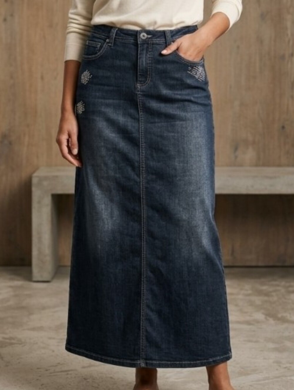 Cato Womens A Line Denim Skirt Size 14